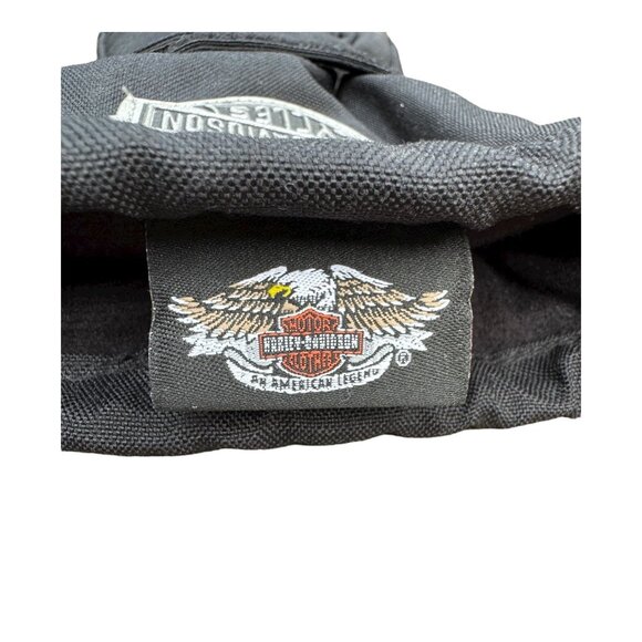 Harley-Davidson Mens L Gore-Tex Gauntlet Motorcycle Gloves Black 98170-05VM - Picture 4 of 8